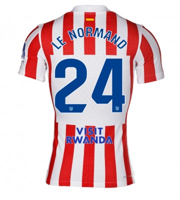 Lacne Muži Futbalové dres Atletico Madrid Robin Le Normand #24 2025-26 Krátky Rukáv - Domáci